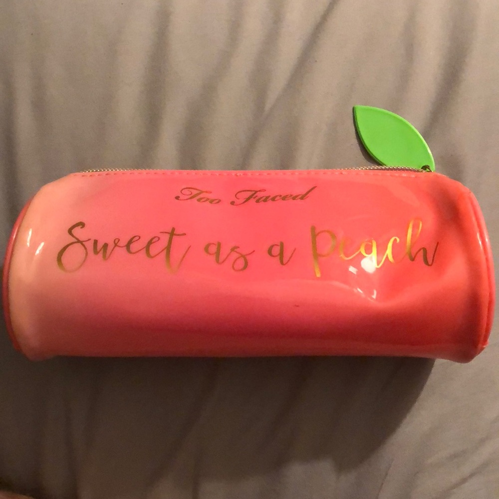 Too Faced Peach Makeup Bag